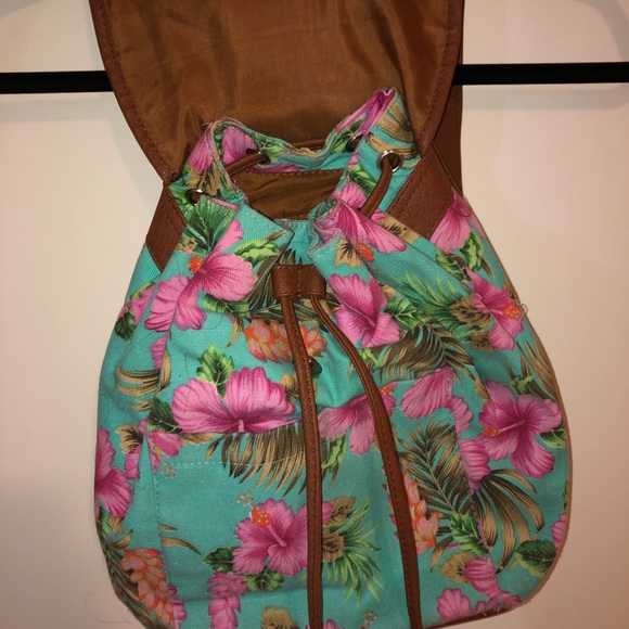 Bag pack tropical print - Picture 3 of 3